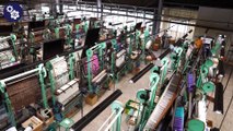 The process of mass-producing candles. Japanese candle mass production factory