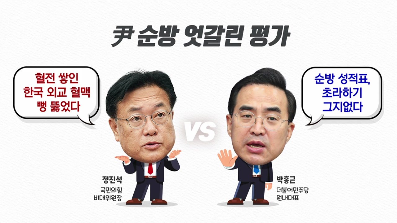 [더뉴스] 여야 엇갈린 평가..."외교 혈맥 뻥 뚫었다" vs "초라한 성적표" / YTN