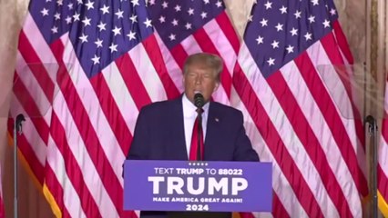 Donald Trump annonce sa candidature à l'élection présidentielle américaine de 2024