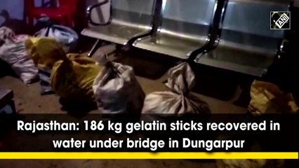 Rajasthan: 186 kg gelatin sticks recovered in water under bridge