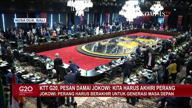 Di depan Kepala Negara KTT G20, Jokowi Minta Agar Perang Dihentikan: Demi Generasi Masa Depan!