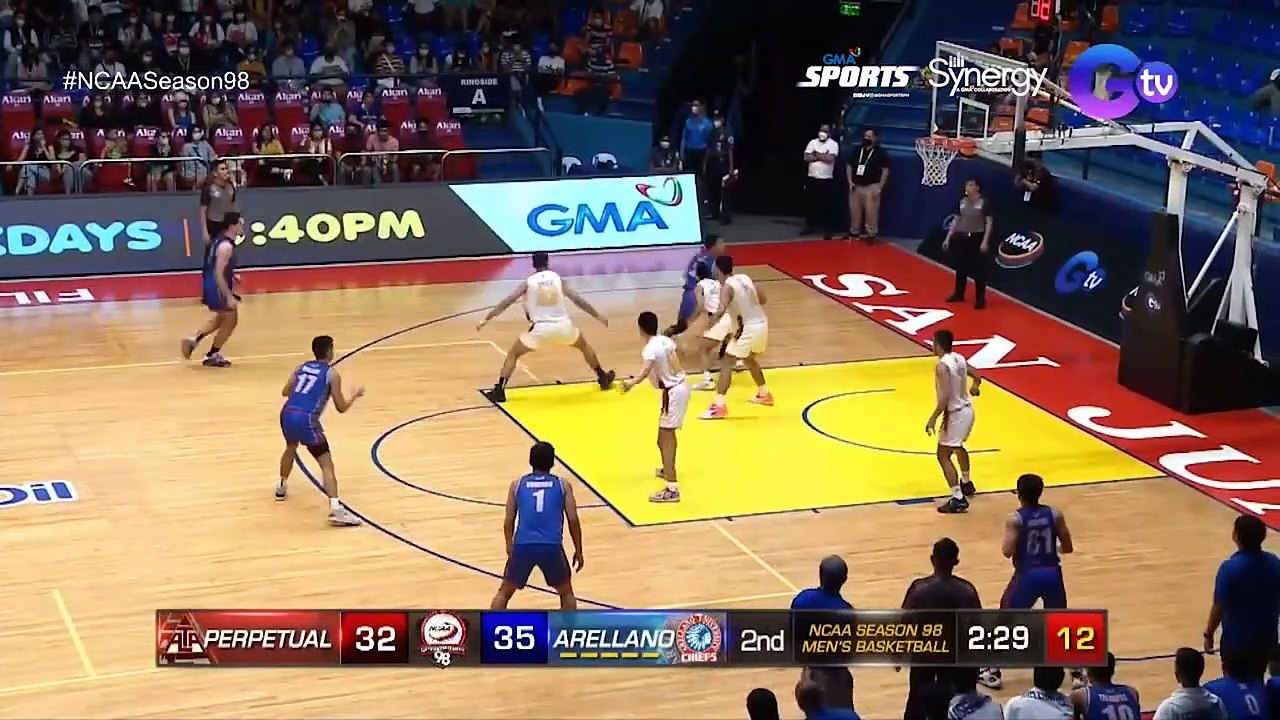 NCAA Season 98 | Game Highlights: Arellano vs Perpetual | Men's Basketball Tournament Round 2