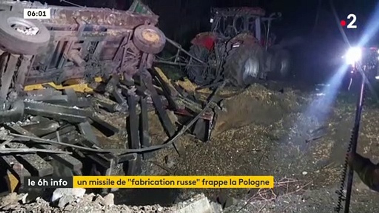 Guerre en Ukraine - Deux missiles sont tombés cette nuit en Pologne faisant 2 morts, mais incertitude sur "qui a lancé ces projectiles" même si la Russie est accusée