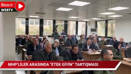 Belediye Meclisi'nde MHP'liler arasında 'Etek giyin' tartışması