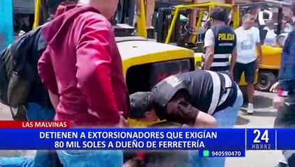 Caen extorsionadores cuando cobraban S/80 000 a empresario para no atentar contra su familia