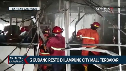 Tiga Gudang Resto Lampung City Mall Terbakar, Polisi Selidiki Sumber Kemunculan Api