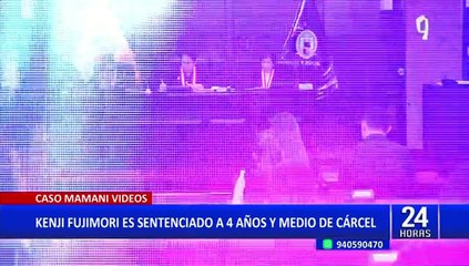 Kenji Fujimori: PJ dicta 4 años y 6 meses de prisión contra excongresista