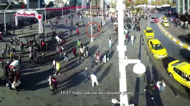 Bombalı saldırıyı gerçekleştiren teröristin Taksim'deki son görüntüleri ortaya çıktı