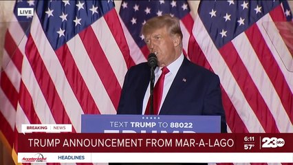 Trump announces 2024 presidential run