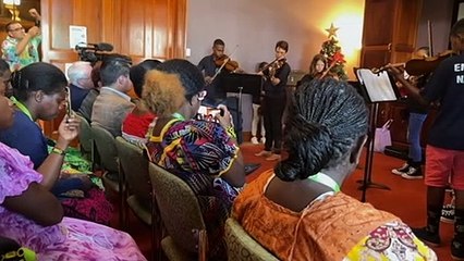 Island nation’s only youth orchestra visits Queensland