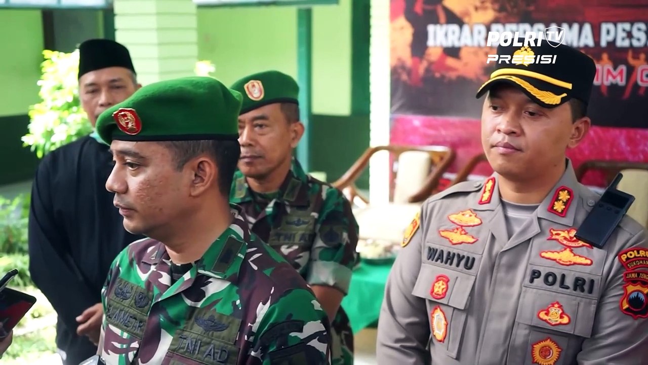 Kapolres Sukoharjo Apresiasi Pagelaran Seni dan Ikrar Pencak Silat Dalam Rangka Pemeliharaan Kamtibmas