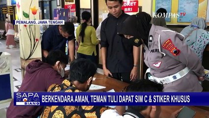 Berkendara Aman, 13 Teman Tuli di Pemalang Dapat Sim C dan Stiker Khusus!