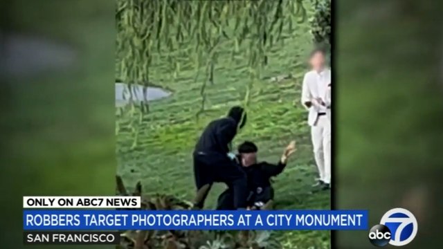 Gelin ve damadın fotoğraflarını çekerken saldırıya uğradı