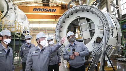 [기업] 두산 박정원 회장, 창원공장 찾아 원전사업 현장 점검 / YTN