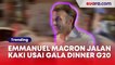 Presiden Prancis Emmanuel Macron Pulang Jalan Kaki Usai Gala Dinner G20