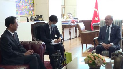 Kılıçdaroğlu, Çin'in Ankara Büyükelçisi Liu Shaobin'i kabul etti