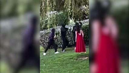 En mutlu günleriydi! Gelin ve damadın gözü önünde fotoğrafçılarına silahlı saldırı