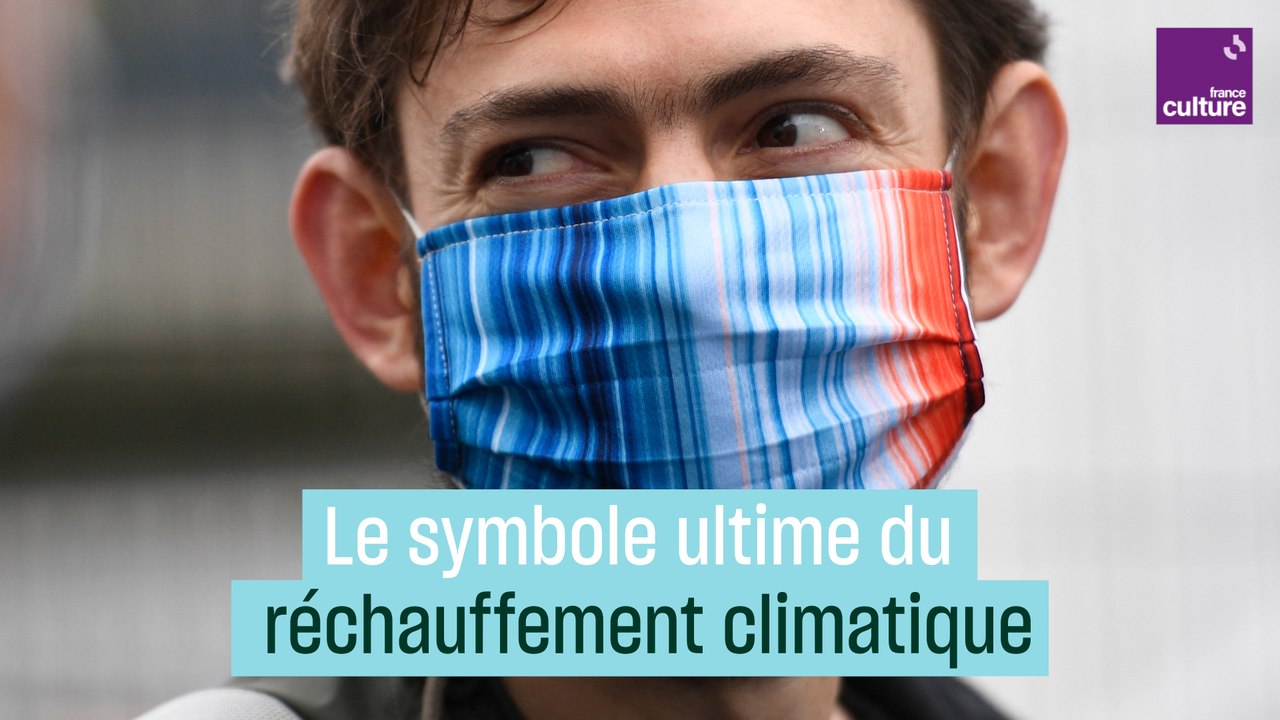 Les "warming stripes", l'icône ultime du réchauffement climatique