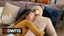 Stuck for a Christmas present? Bulgarian company sells human-sized emotional support bear for lonely women