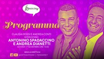 Antonino e Andrea Dianetti: “Tale e quale show, la nostra rivincita” in diretta con Claudia Rossi e Andrea Conti