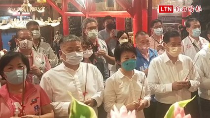 台中市長盧秀燕拜大甲媽，顏清標揮手避談政治 🚩