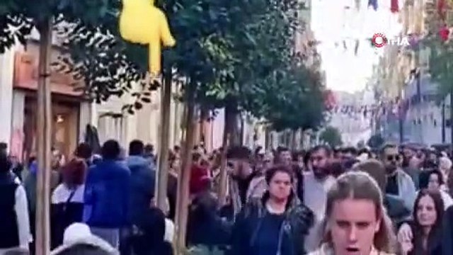 Taksim'i kana bulayan teröristin turist kamerası görüntüleri