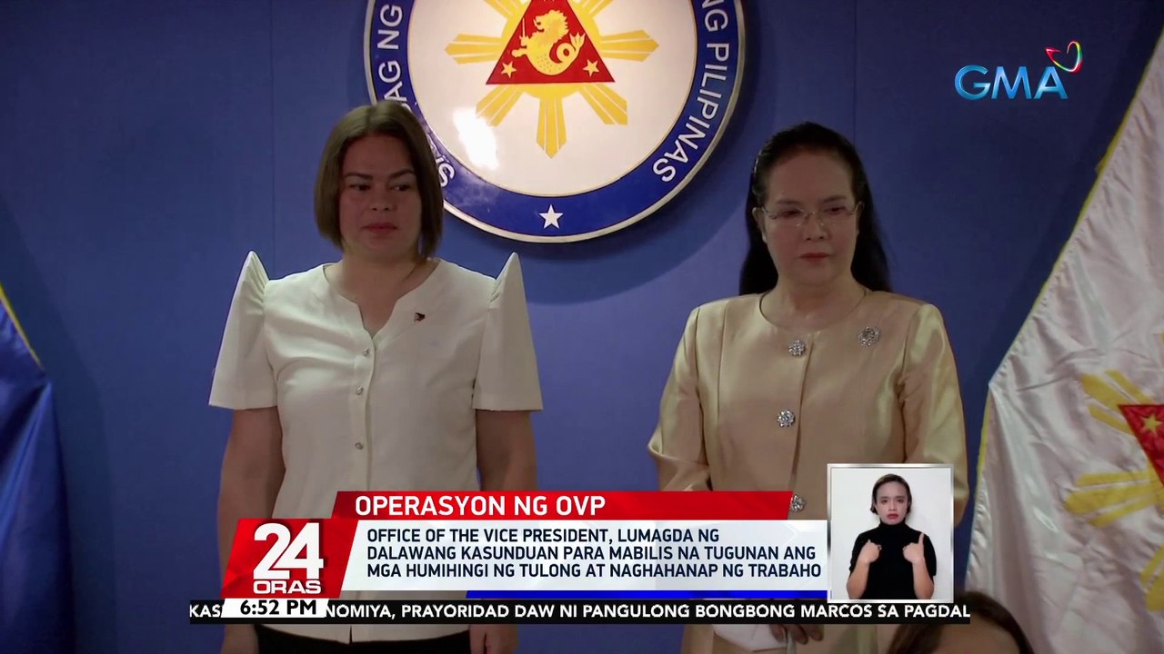 Office of the Vice President, lumagda ng dalawang kasunduan para mabilis na tugunan ang mga humihingi ng tulong at naghahanap ng trabaho | 24 Oras