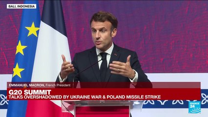 REPLAY - ‘Solidarity with Poland’: Macron speaks at G20 summit
