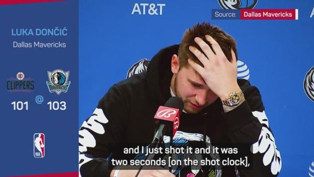Doncic admits crucial three for Mavericks was 'a bit lucky'