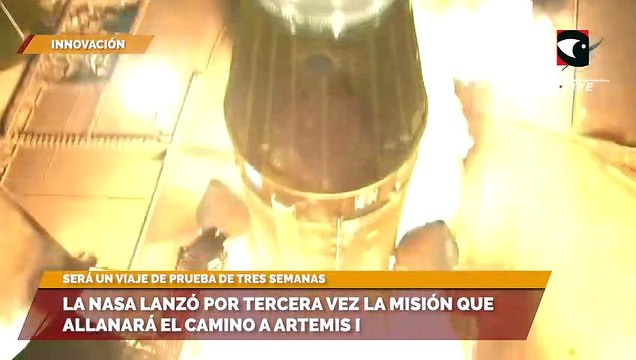 La NASA lanzó por tercera vez la misión que allanará el camino a Artemis I