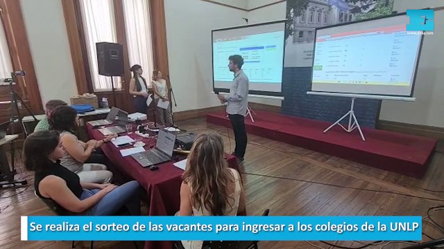 Se realiza el sorteo de las vacantes para ingresar a los colegios de la UNLP