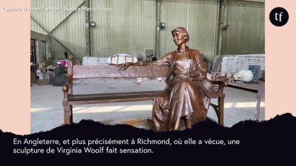 Une statue grandeur nature de Virginia Woolf fait sensation en Angleterre