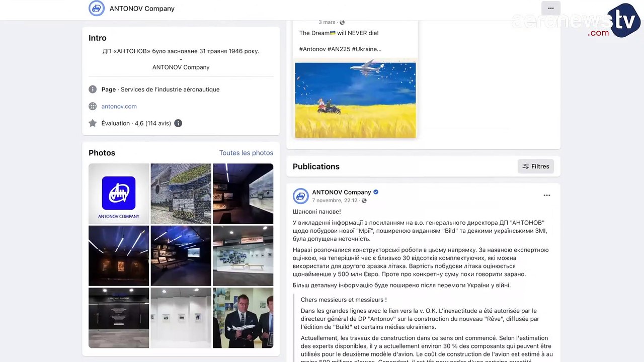 Aéronautique : un nouvel An-225, l’avion-cargo le plus gros du monde, est en cours de conception