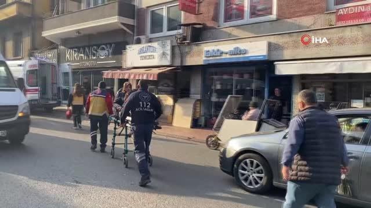 Arabanın çarptığı kadın markete gidip alışveriş yaptı