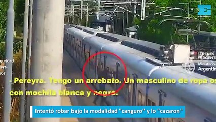Intentó robar bajo la modalidad canguro y lo cazaron