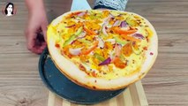 The Best Homemade Pizza I بغیر اوون بغیر موزریلا چیزکےاب تک کی سب سے آسان نئی ریسپی I Pizza Party