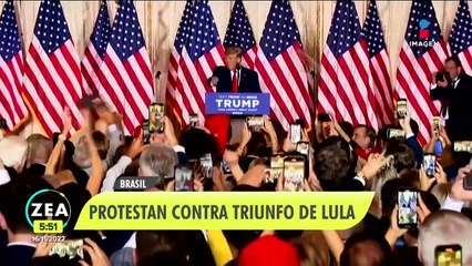 Brasileños protestan contra el triunfo de Luiz Inácio Lula da Silva