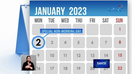 Mas maraming long weekends, mae-enjoy sa susunod na taon sa bisa ng Proclamation 90 | Saksi