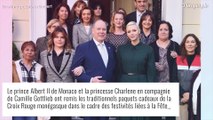 Charlene de Monaco : Chic et radieuse sans ses jumeaux mais devant Albert, au bras d'une autre