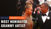 Beyonce ties Jay-Z as most nominated artist in Grammy history