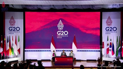 Konferensi Pers Presiden Joko Widodo di KTT G20 Bali