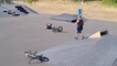 Shirtless rider gets scratches & cuts all over his upper body after BMX stunt TERRIBLY FLOPS!