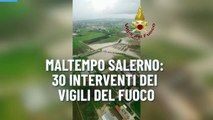 Maltempo Salerno: 30 interventi dei vigili del fuoco