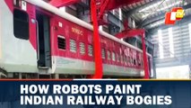 How Robots Paint Indian Railway Bogies At Jhansi Coach Renovation Factory