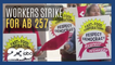 Fast food workers strike in favor of AB 257