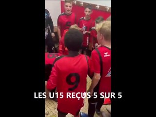 DANS LE VESTIAIRE DES U15