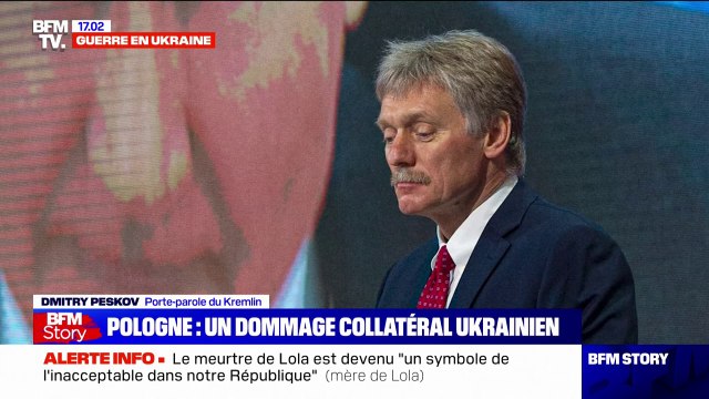 Pologne: le porte-parole du Kremlin salue la réaction modérée des États-Unis