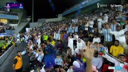 De volea, Di María amplió la ventaja para Argentina ante Emiratos Árabes