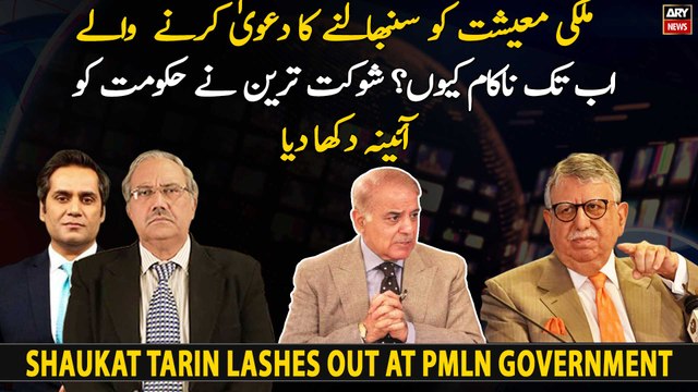 Shaukat Tarin lashes out at federal govt over economical crisis