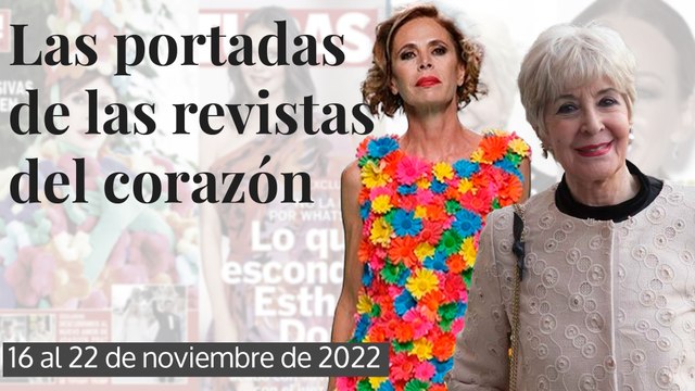 La salud de Concha Velasco, las memorias de Ágatha Ruiz de la Prada, Esther Doña y el novio de Genoveva Casanova, en las portadas de las revistas